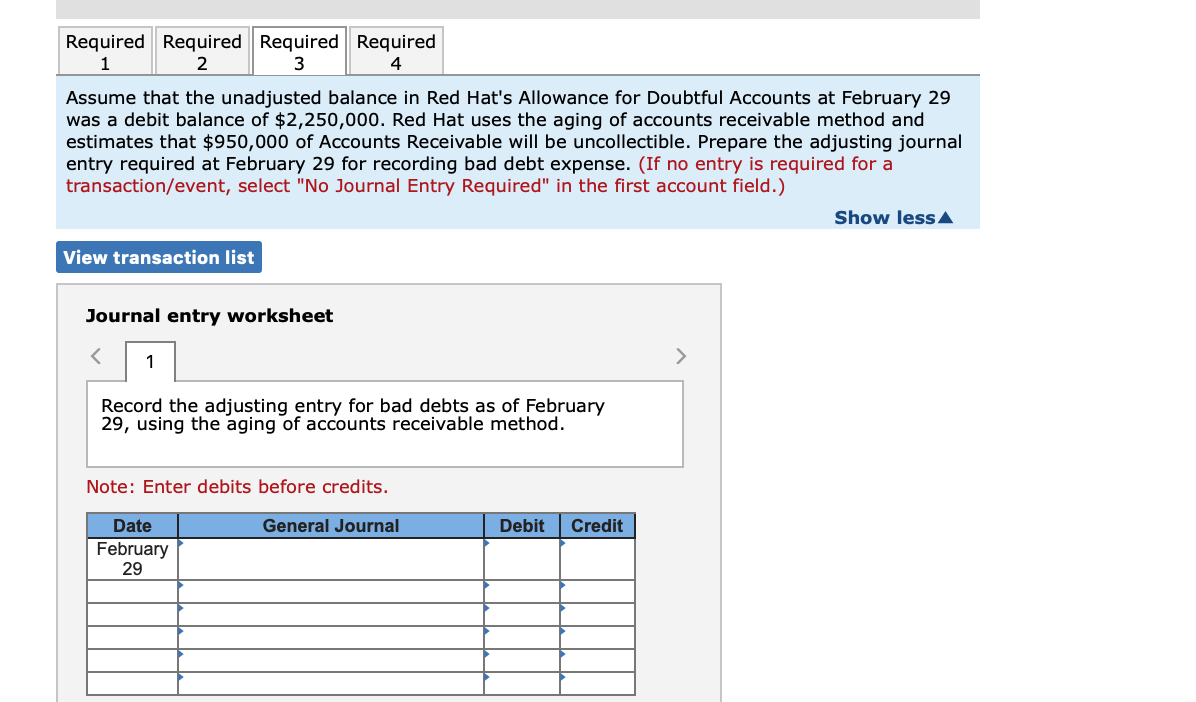 and Service Revenue $ 950,000 157,312,000 Required: 1. Assume Red Hat uses