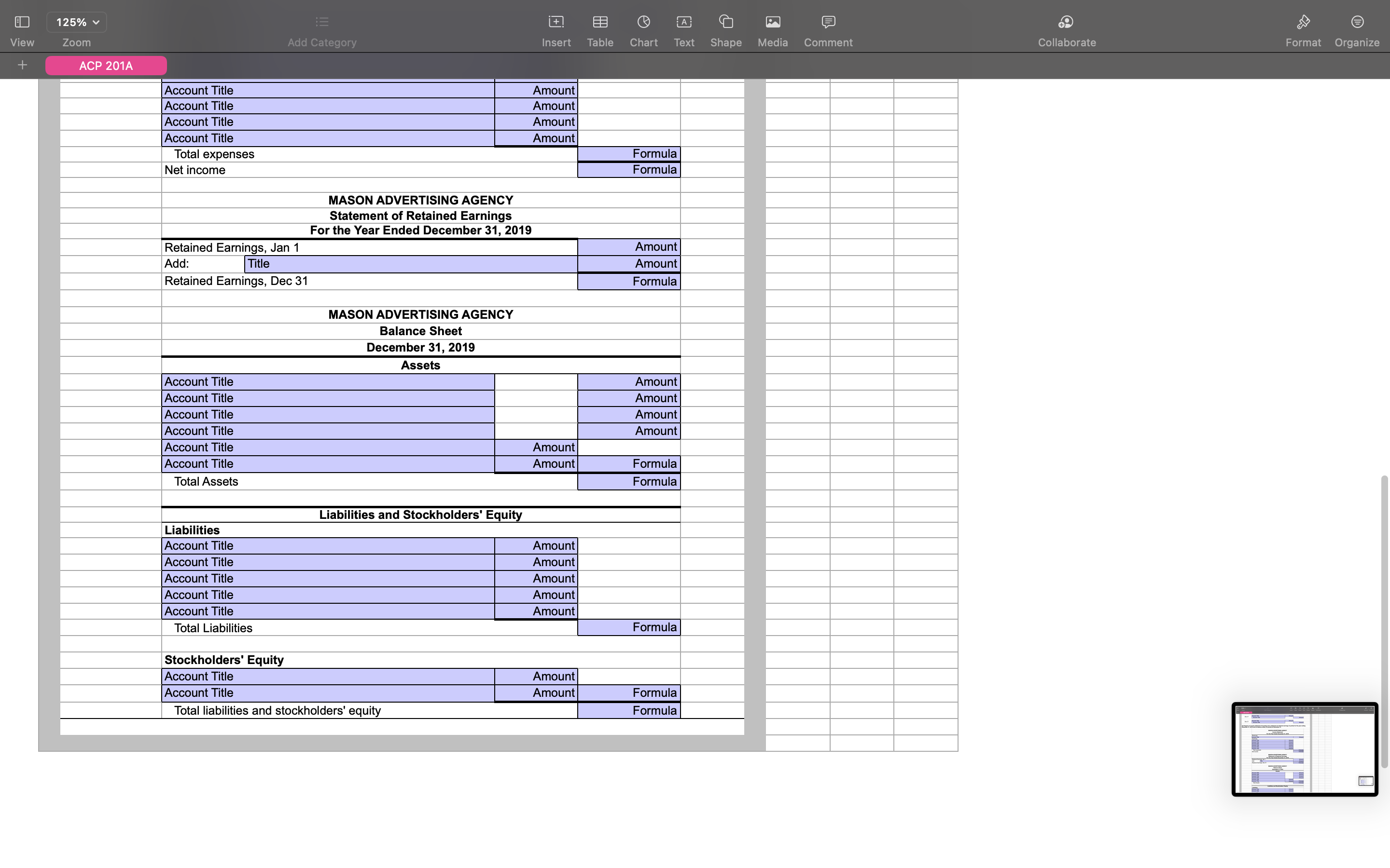 Agency was founded in January 2012. Presented below are adjusted and unadjusted