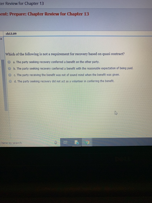  er Review for Chapter 13 ent: Prepare: Chapter Review for Chapter