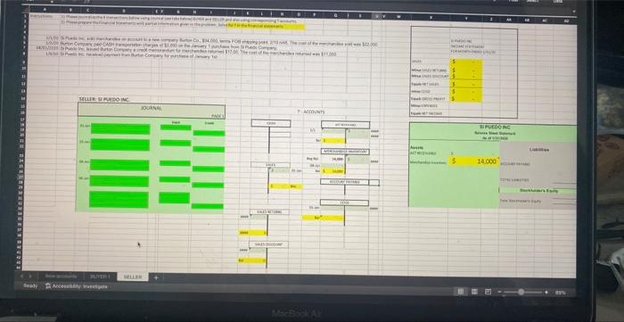  1) Please journalize the 4 transactions below using Joumnal (see tabs