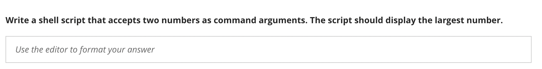 Write a shell script that accepts two numbers as command arguments.
