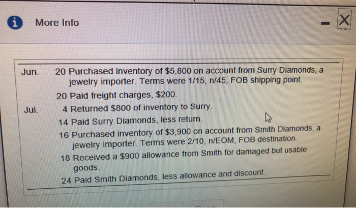 part. please journalize all necessary transaction. 8 of 20 (12 complete) MN