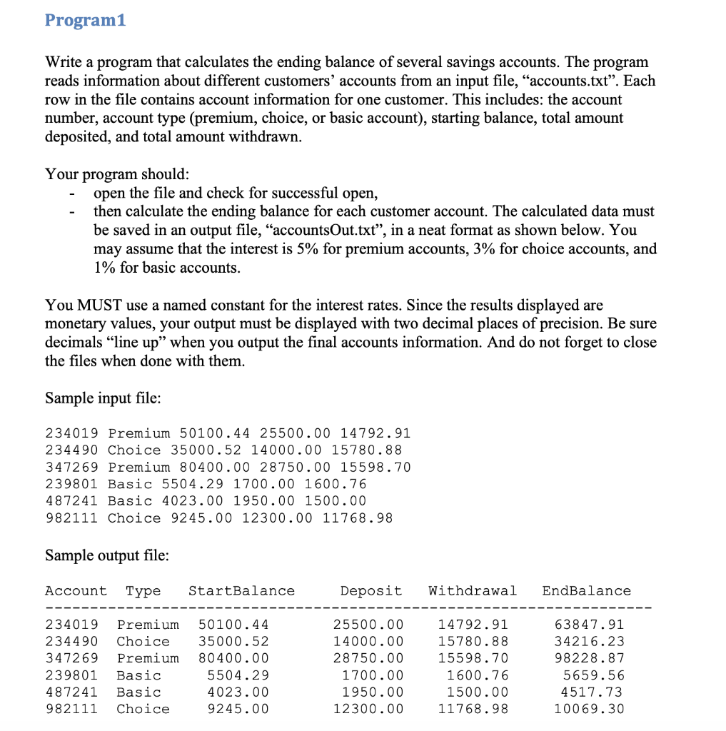 C++ programing language please and do not use call to functions. Thanks!