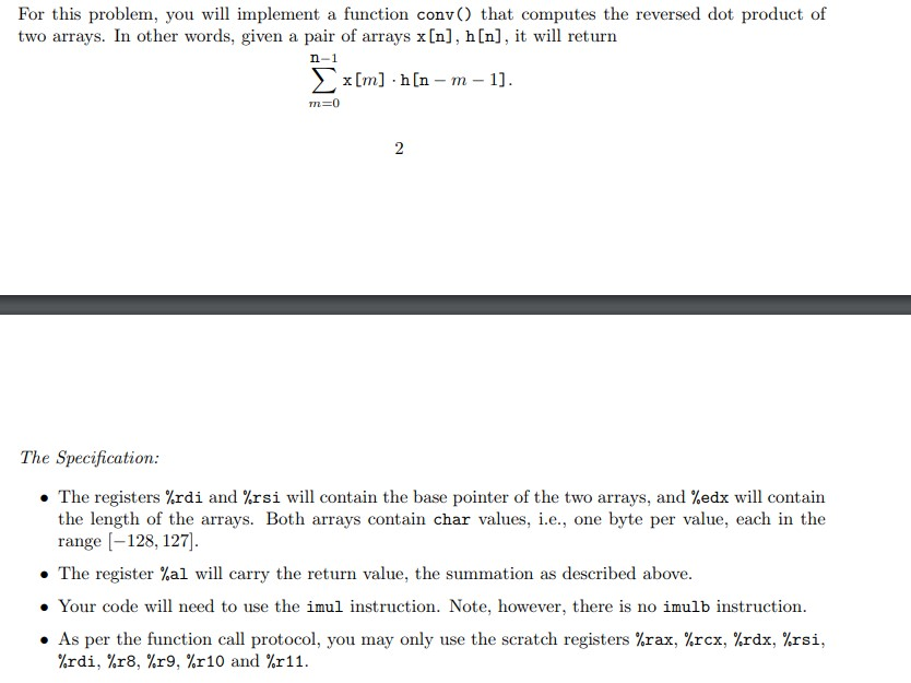 can anyone help me write a assembly code about convolution, i really