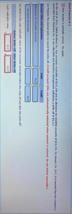 Help with (b) please. Show work also please. Brief Exercise 8.3 Your