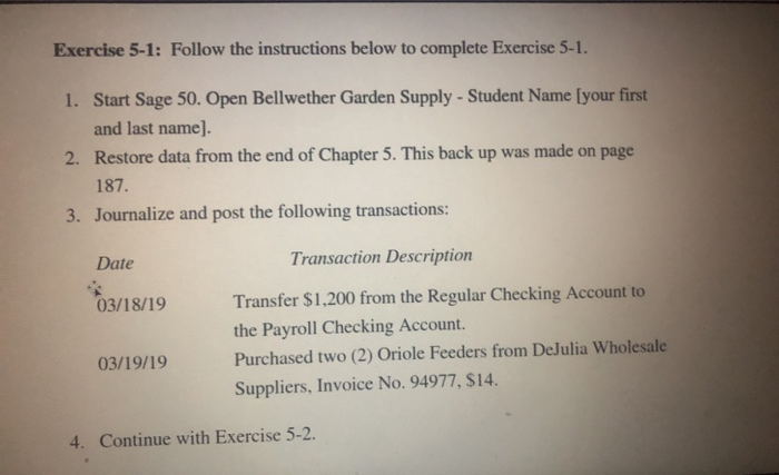  Exercise 5-1: Follow the instructions below to complete Exercise 5-1. 1.