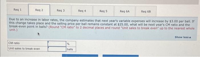 has a ball that sells for $25. At present, the ball is