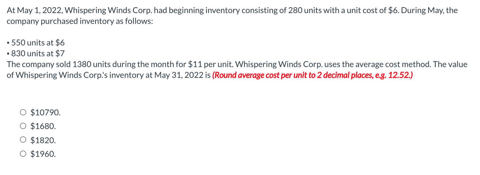 For the following question please show all work, need to make sure