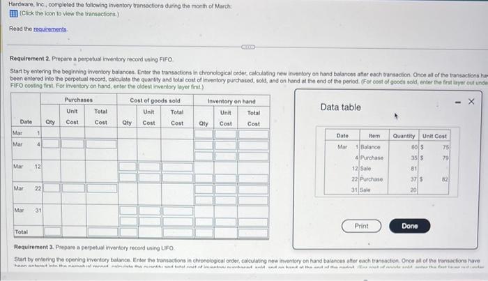  please help!!! beed it done asap Hardware. Ine, completed the following