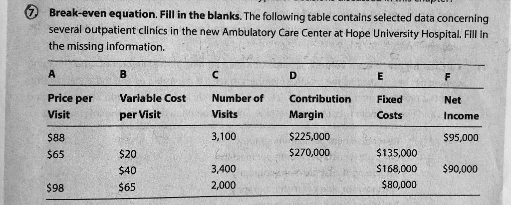 Please help me with Question 7 Please solve & show all work.
