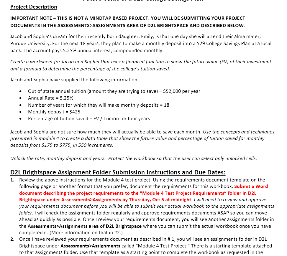  IMPORTANT NOTE - THIS IS NOT A MINDTAP BASED PROJECT. YOU