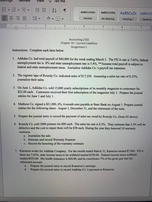  Tell me v E 21 AaBbCcDdEe AaBbCcDdEe AaBbCcDc AaBbCCD Normal No