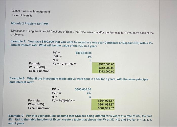 please answer all the questions and please do it fast Global Financial