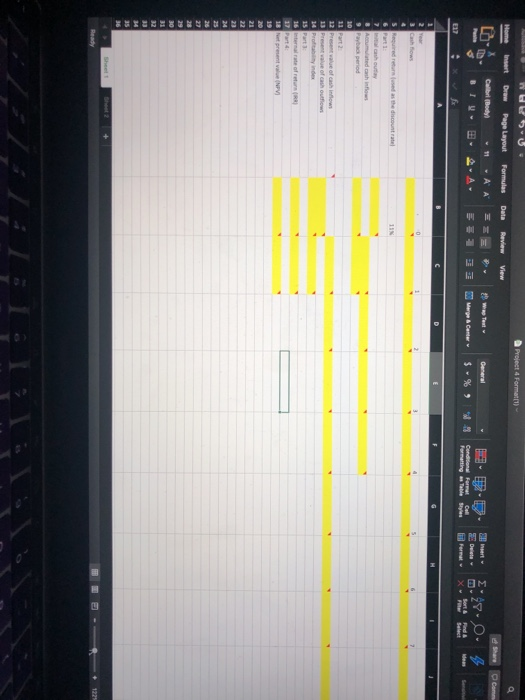 the formuals for each highlighted slot to show how you go those