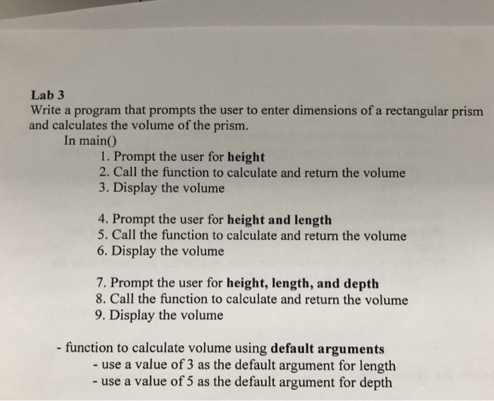  Write a c ++ program . Lab 3 Write a program