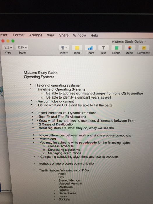 Hello, I am going to have a study guide on this material