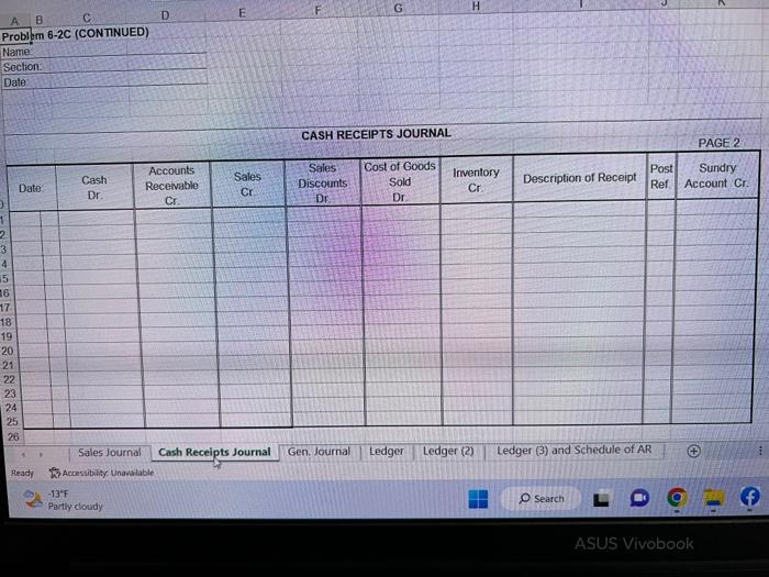 transactions occurred for Bedford Sausage Supply Co.: journals; recording to accounts receivable