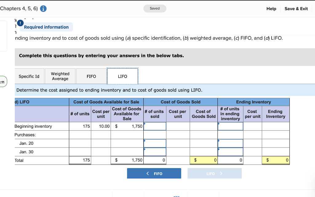 * inventory Jan. 10 Sales Jan. 20 Purchase Jan. 25 Sales Jan.