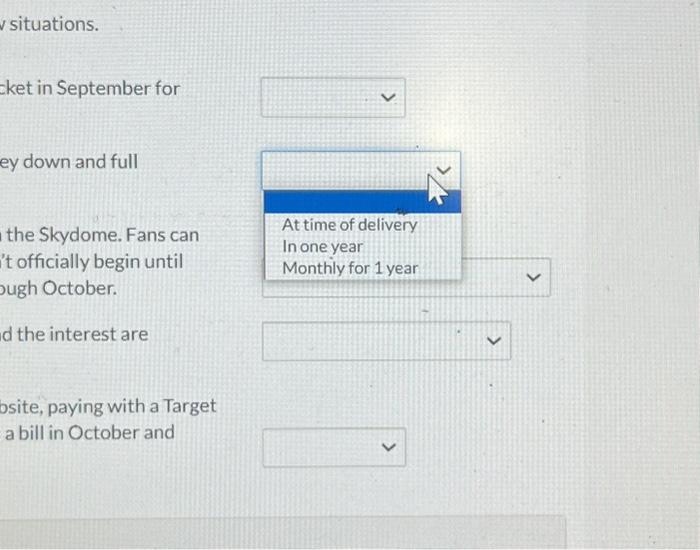 bsite, paying with a Targe a bill in October and The following