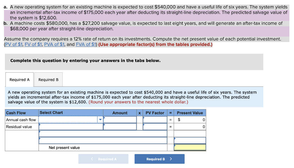  a. A new operating system for an existing machine is expected