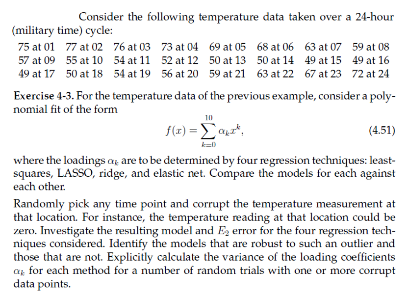 Need MAT LAB Help Original Problem MATLAB CODE Consider the following temperature