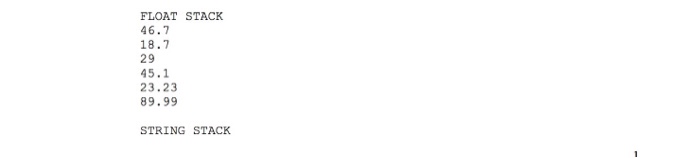 Lab03 to the Lab04 directory. Develop a Stack template by extending the