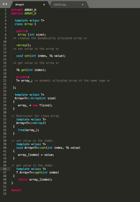 include "Array . h" template class Stack public Array public Stack (int