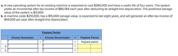  a. A new operating system for an existing machine is expected