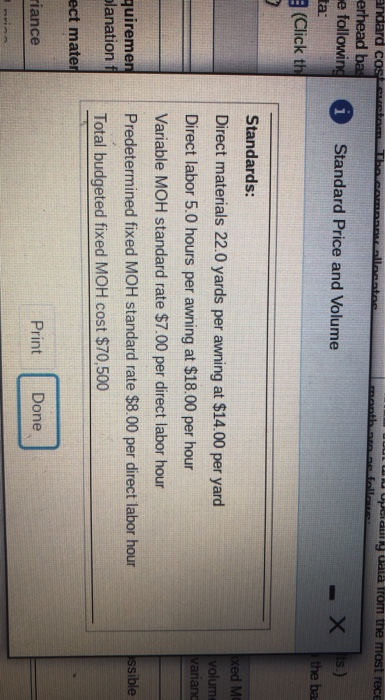 the number of direct labor hours The following are the company's cost