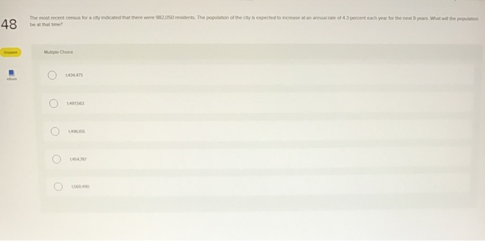 for a city indicated that there were 982.050 residents. The population of