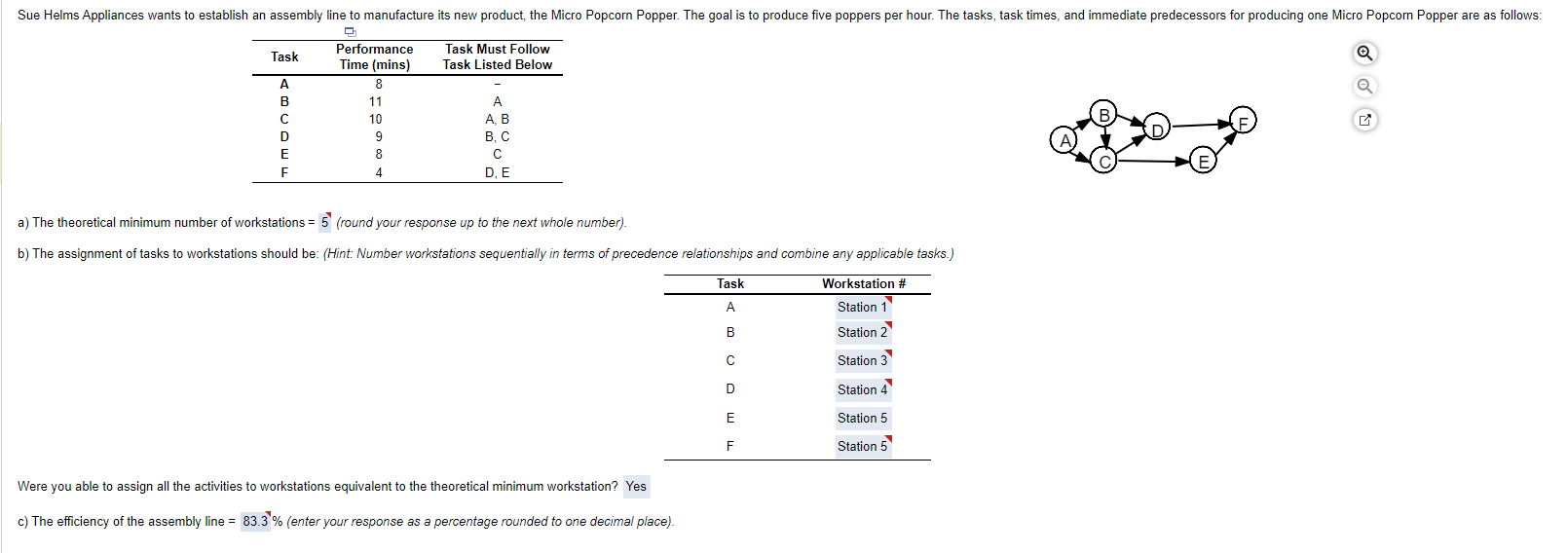 Please answer for all 9 parts for my second try, There is