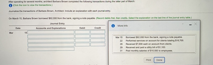  will rate! After operating for several months, architect Barbara Brown completed