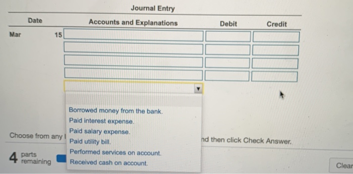 to view the transactions) Joumalize the transactions of Barbara Brown, Architect. Include