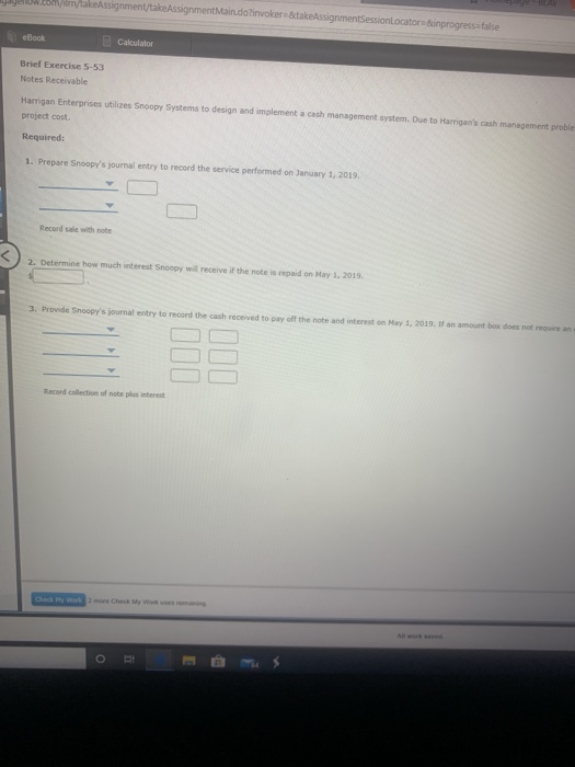  gelow.com /keAssignment/takeAssignment Main.doFinvokerStake AssignmentSessionLocator Bonprogress=false Block Calculator Brief Exercise 5-53 Notes
