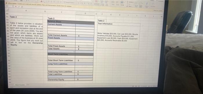  A 40 A1 Task 2 0 M Task 2 Table 2