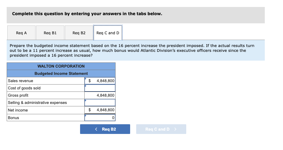 management a bonus equal to 18 percent of the excess of actual