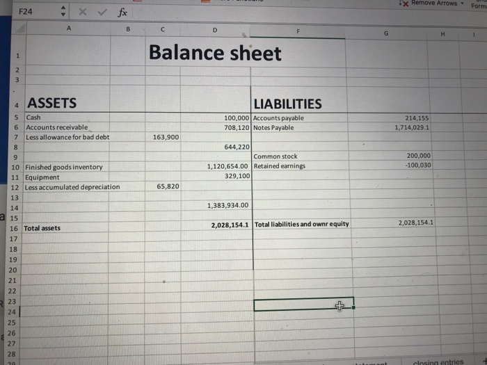  Need help with statement of cash flow x Remove Arrows Form