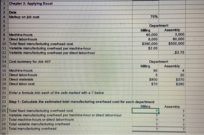 in cell B25 enter the formula "=B10". After entering formulas in all