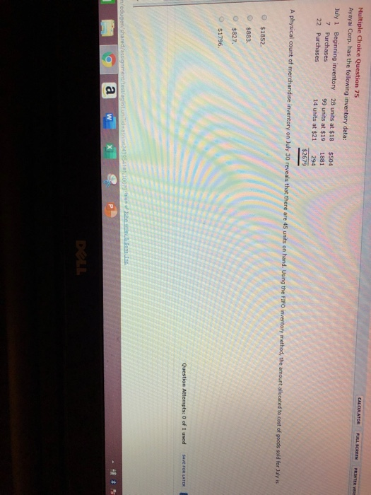 and made the following four inventory purchases in June June 1 111