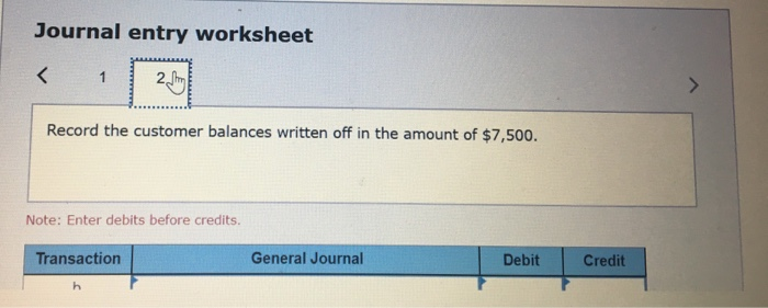 required for a transaction/even in the first account field.) a. At the