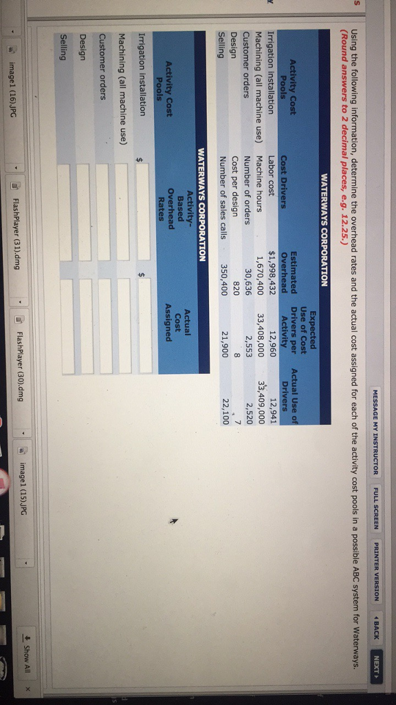  MESSAGE MY INSTRUCTOR FULL SCREEN PRINTER VERSION BACK NEXT s using