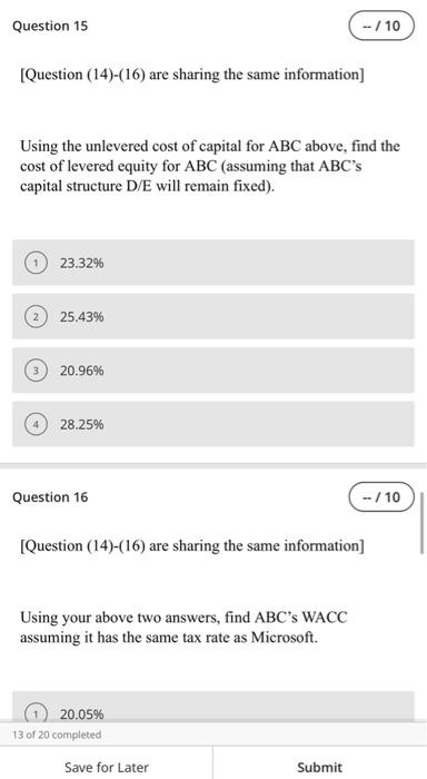 banker trying to value ABC Corp, a private software company. You have
