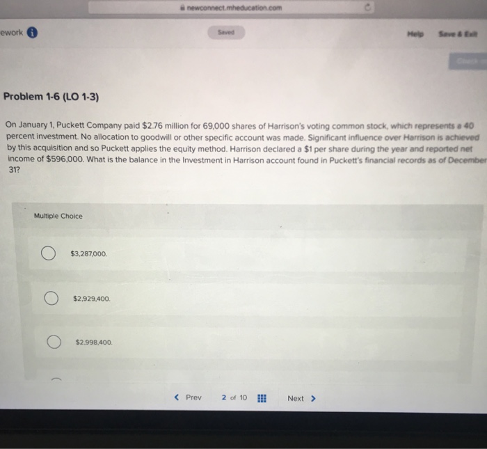  ework Saved Help Save & Problem 1-6 (LO 1-3) On January