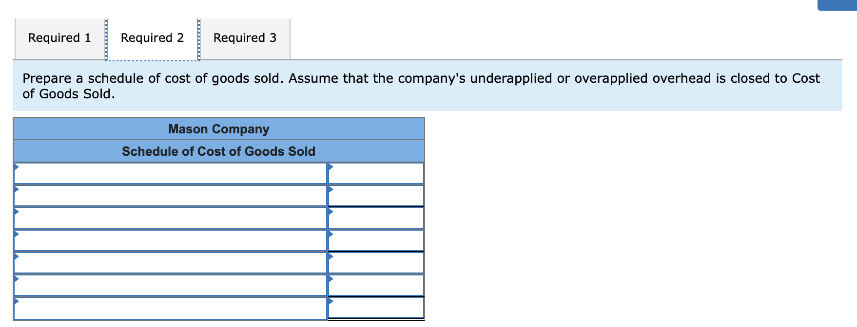 cost Raw material purchases Selling expenses Administrative expenses Manufacturing overhead applied to