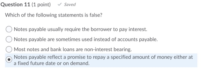 has been received. when a service is performed. Question 5 (1 point)