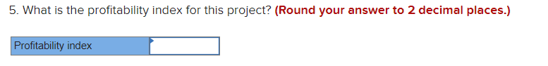 the project's simple rate of return for each of the five years?