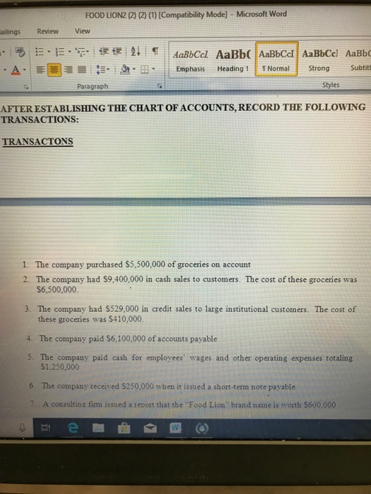 Normal! Strong Subtitle Paragraph Styles REQU?RED Use acelto complete the requi ements