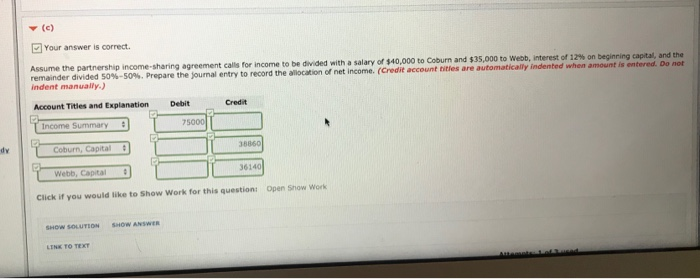 is wrong. Please Please URCES Ork Exercise 12-5 (Part Level Submission) Coburn