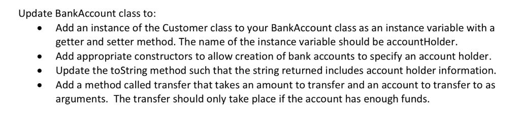 = new BankAccount(); assertEquals("Expected initial balance to be 0.0", 0.0, b.getBalance(), 0.00001);