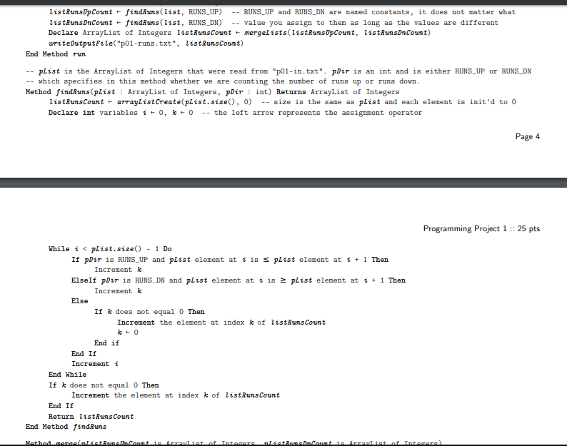 be one or more integers per line. A sample input file: Sample